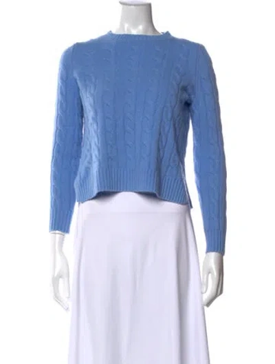 Pre-owned Joie Cashmere Crew Neck Sweater In Blue