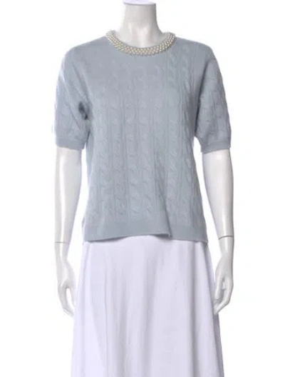 Pre-owned Joie Cashmere Crew Neck Sweater In Blue