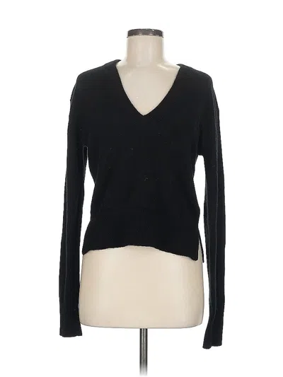 Pre-owned Joie Cashmere Pullover Sweater In Black