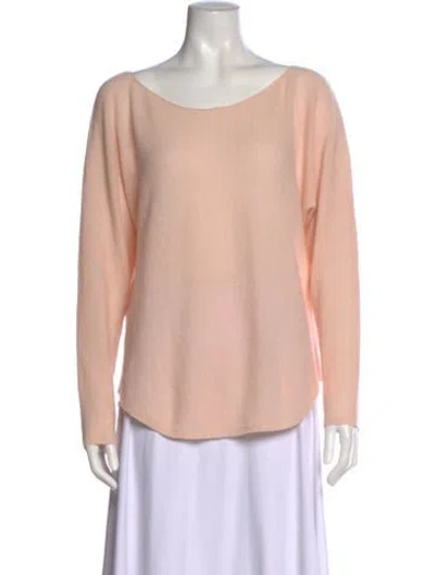 Pre-owned Joie Cashmere Scoop Neck Sweater In Orange