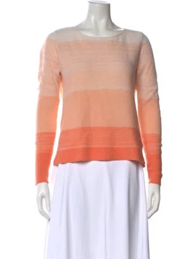 Pre-owned Joie Cashmere Striped Sweater In Pink