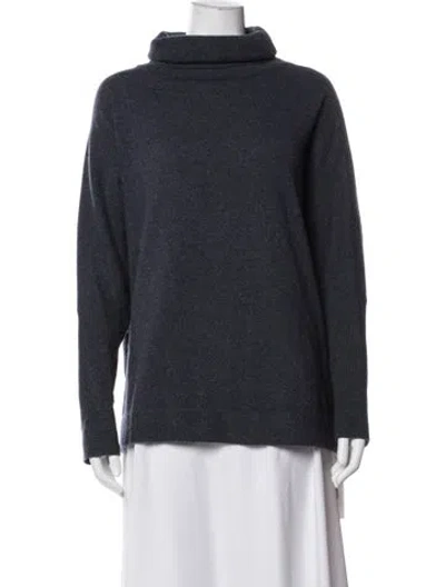 Pre-owned Joie Cashmere Turtleneck Sweater In Blue