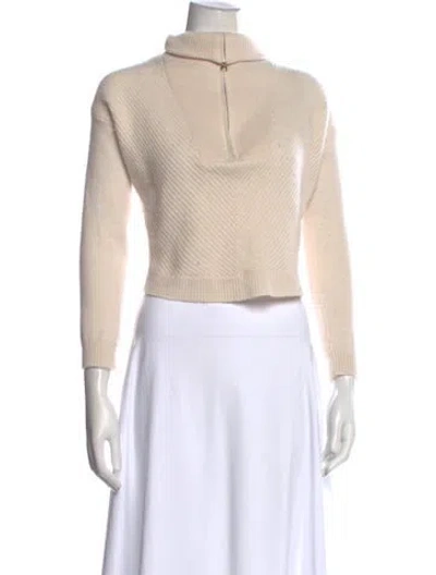 Pre-owned Joie Cashmere Turtleneck Sweater In Neutral