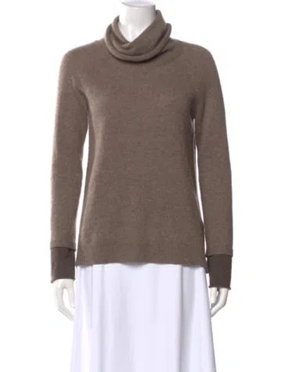 Pre-owned Joie Cashmere Turtleneck Sweater In Neutral