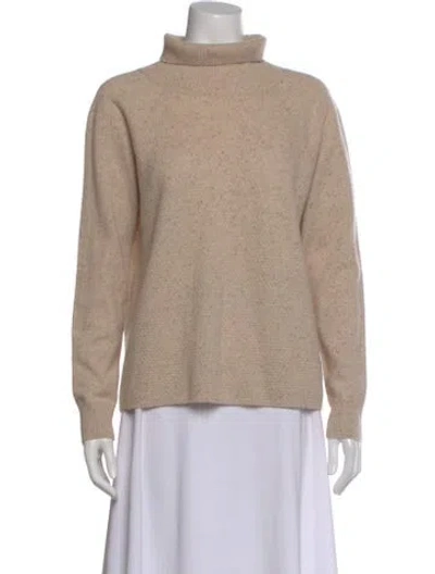 Pre-owned Joie Cashmere Turtleneck Sweater In Neutral