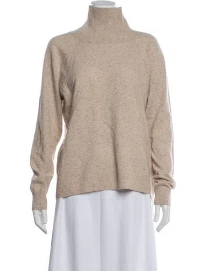 Pre-owned Joie Cashmere Turtleneck Sweater In Neutrals