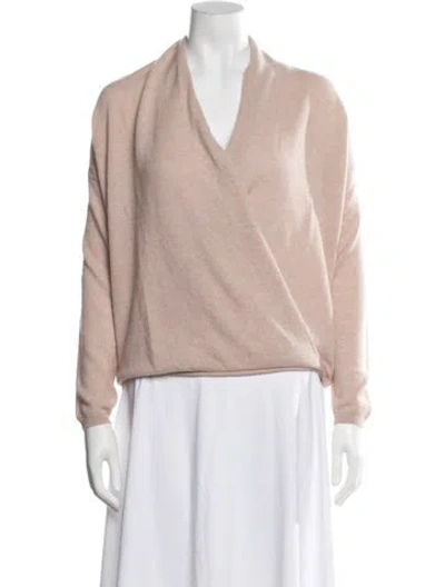 Pre-owned Joie Cashmere V-neck Sweater In Pink