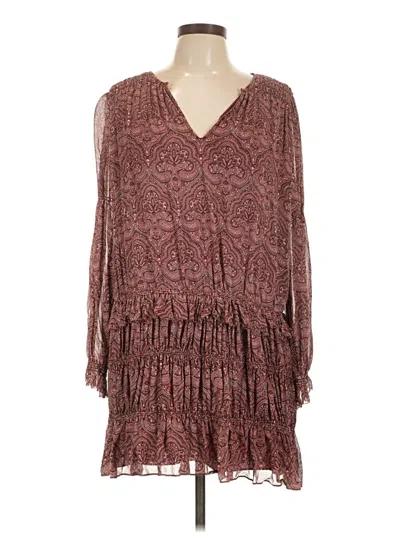 Pre-owned Joie Casual Dress In Burgundy