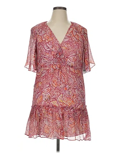 Pre-owned Joie Casual Dress In Burgundy