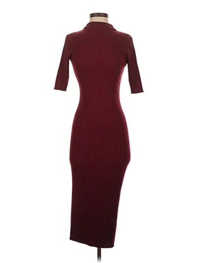 Pre-owned Joie Casual Dress In Burgundy