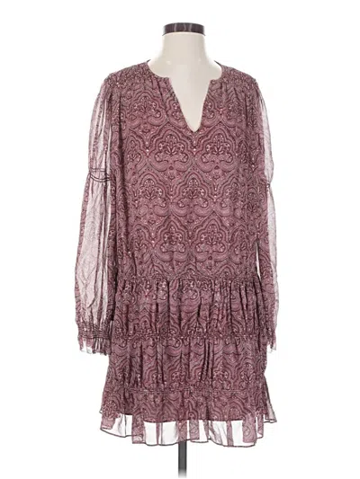 Pre-owned Joie Casual Dress In Burgundy