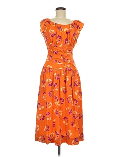 Pre-owned Joie Casual Dress In Orange