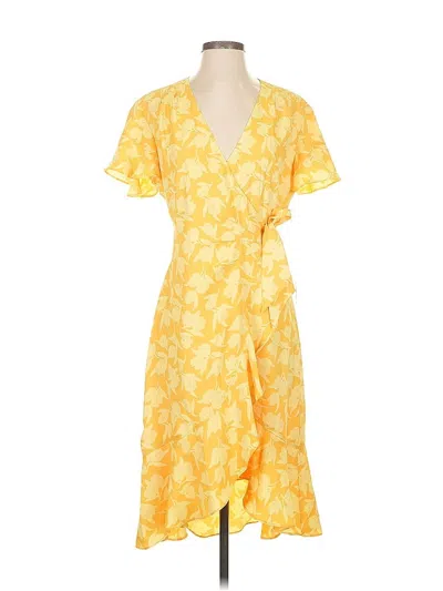 Pre-owned Joie Casual Dress In Yellow