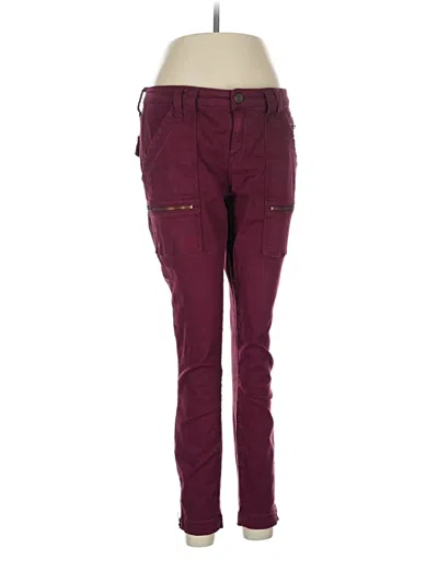 Pre-owned Joie Casual Pants In Burgundy