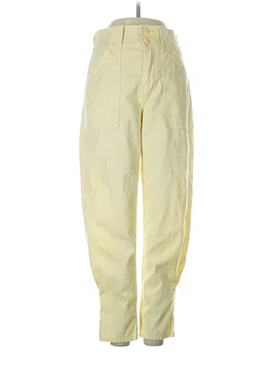 Pre-owned Joie Casual Pants In Yellow