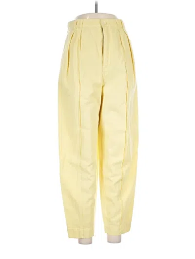 Pre-owned Joie Casual Pants In Yellow