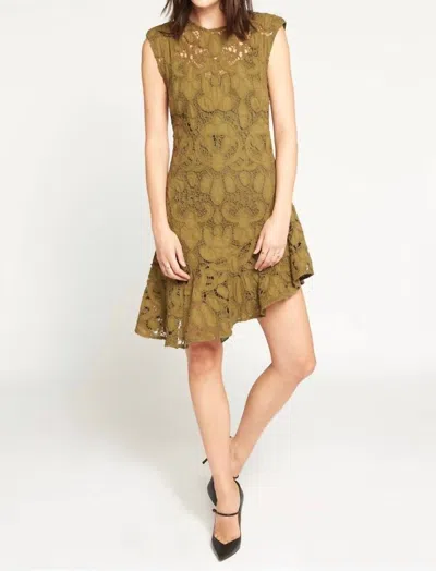 Joie Chantelle Floral Lace Mino Dress In Dark_olive