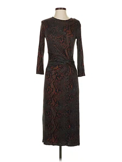 Pre-owned Joie Cocktail Dress In Brown