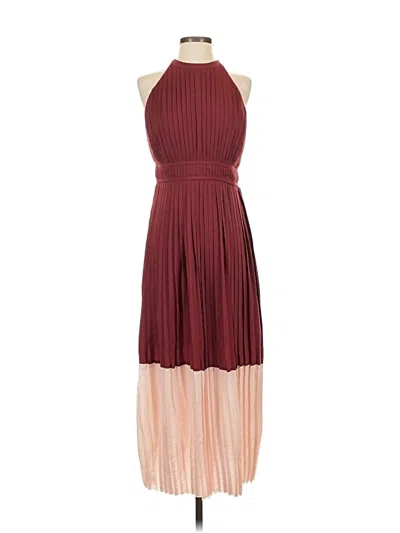 Pre-owned Joie Cocktail Dress In Burgundy