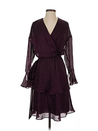 Pre-owned Joie Cocktail Dress In Burgundy