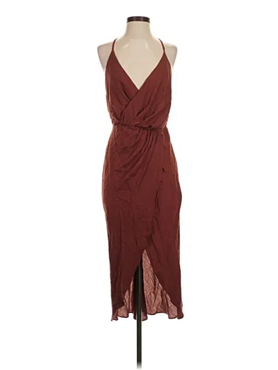Pre-owned Joie Cocktail Dress In Burgundy