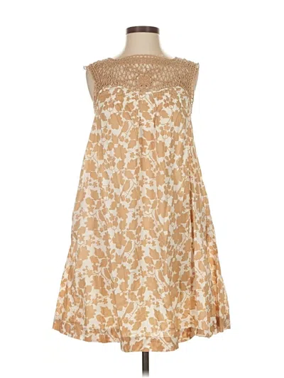 Pre-owned Joie Cocktail Dress In Tan