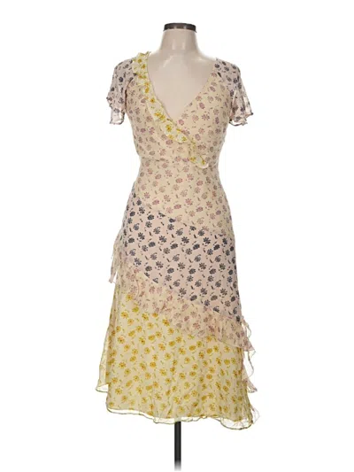 Pre-owned Joie Cocktail Dress In Yellow
