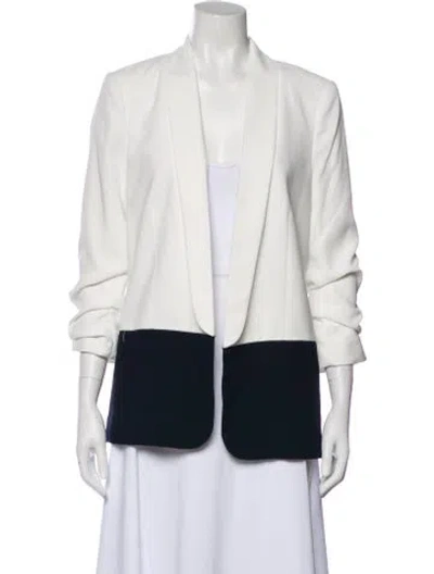 Pre-owned Joie Colorblock Pattern Blazer In Gray