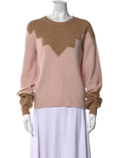 Pre-owned Joie Colorblock Pattern Crew Neck Sweater In Multi