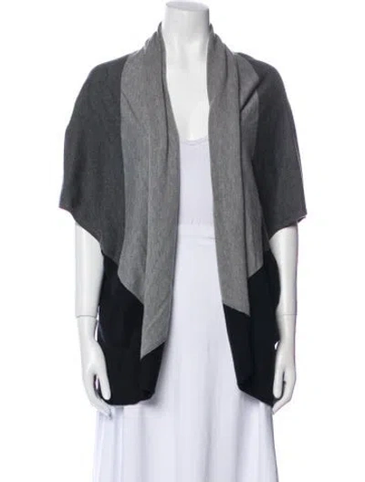 Pre-owned Joie Colorblock Pattern Mock Neck Sweater In Black