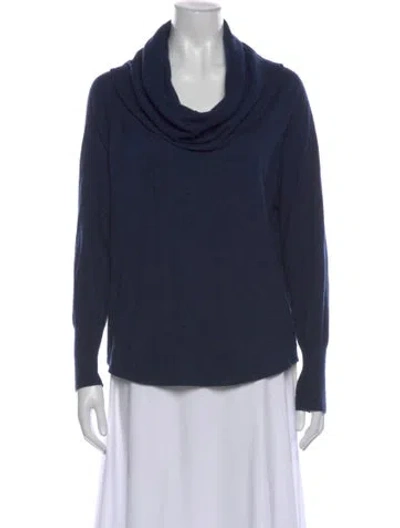 Pre-owned Joie Cowl Neck Sweater In Blue