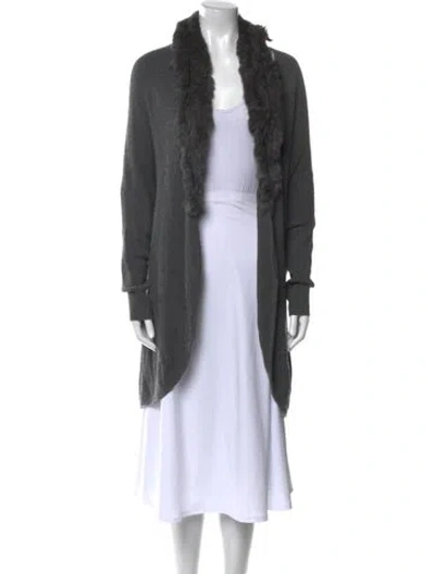 Pre-owned Joie Cowl Neck Sweater In Gray