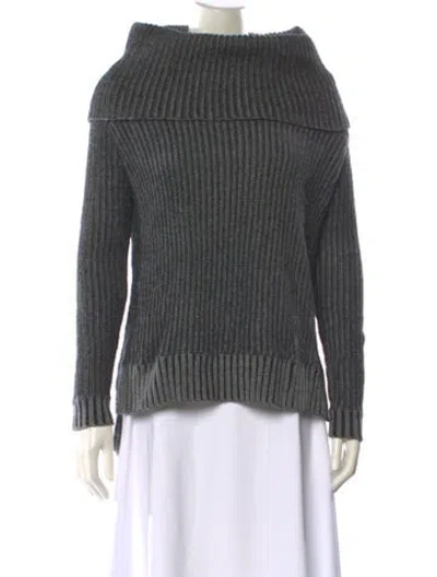 Pre-owned Joie Cowl Neck Sweater In Gray