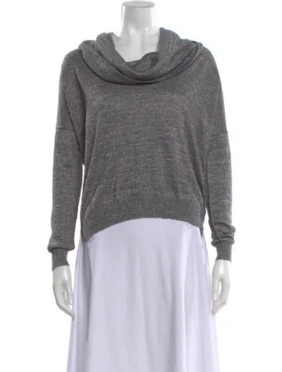 Pre-owned Joie Cowl Neck Sweater In Gray