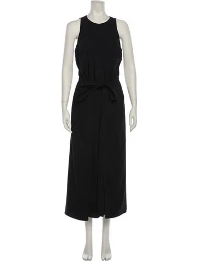 Pre-owned Joie Crew Neck Jumpsuit In Black
