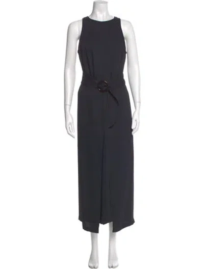 Pre-owned Joie Crew Neck Jumpsuit In Gray