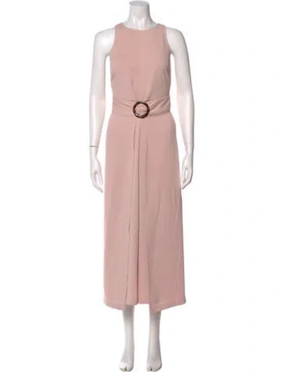 Pre-owned Joie Crew Neck Jumpsuit In Pink