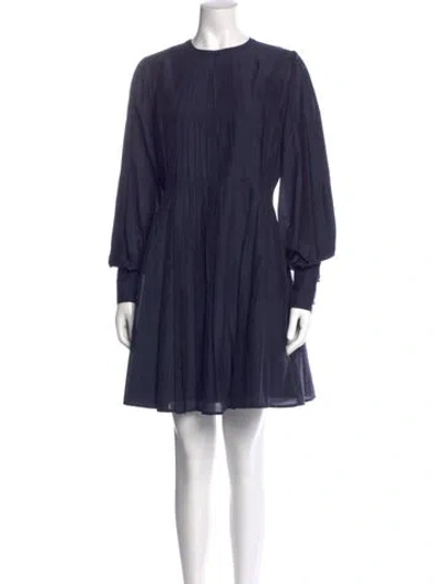 Pre-owned Joie Crew Neck Mini Dress In Black