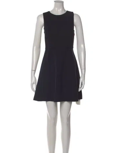Pre-owned Joie Crew Neck Mini Dress In Black