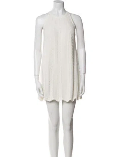 Pre-owned Joie Crew Neck Mini Dress W/ Tags In Neutral