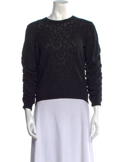 Pre-owned Joie Crew Neck Sweater In Black