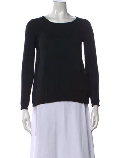 Pre-owned Joie Crew Neck Sweater In Black
