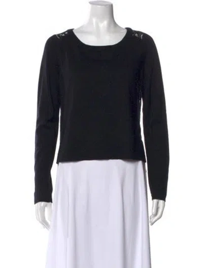 Pre-owned Joie Crew Neck Sweater In Black