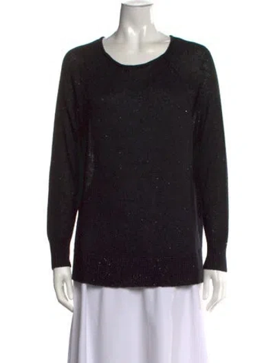 Pre-owned Joie Crew Neck Sweater In Black