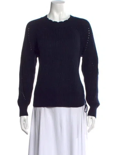 Pre-owned Joie Crew Neck Sweater In Blue