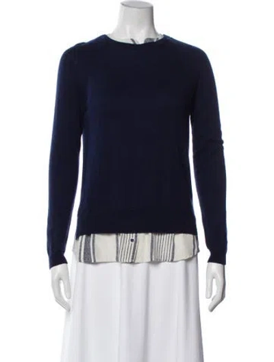 Pre-owned Joie Crew Neck Sweater In Blue