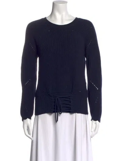 Pre-owned Joie Crew Neck Sweater In Blue