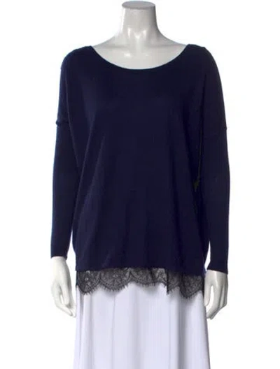 Pre-owned Joie Crew Neck Sweater In Blue