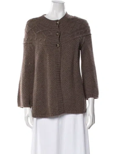 Pre-owned Joie Crew Neck Sweater In Brown