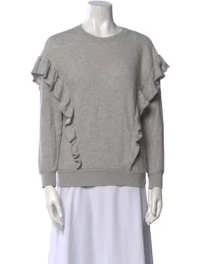 Pre-owned Joie Crew Neck Sweater In Gray